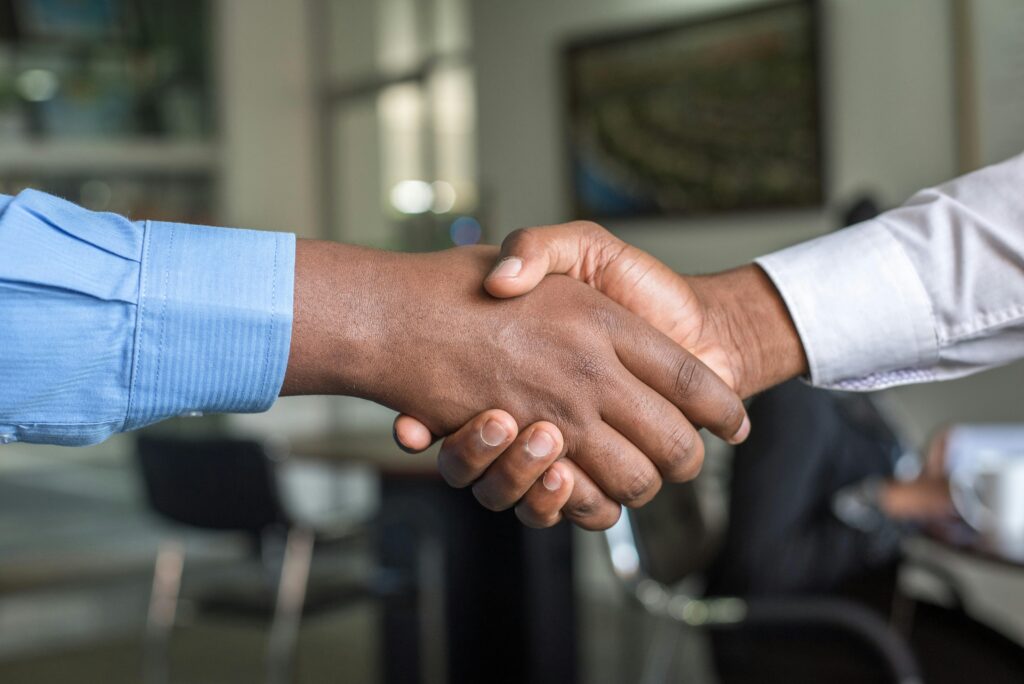 Business Owners shaking hands
